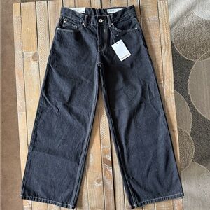 Bershka Dark Wide leg Denim